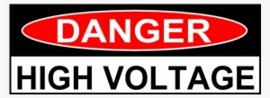 Danger High Voltage Sticker - High Voltage Safety Signs