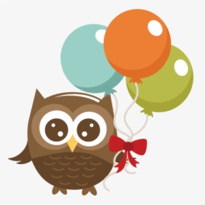 Balloon Clipart Winter - Owl With Balloon Clip Art