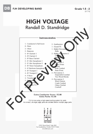 High Voltage Thumbnail High Voltage Thumbnail - Abandoned Funhouse Sheet Music