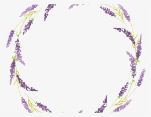 Lavender Clipart Circle - Lavender Frame Png