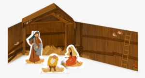 A Build-it Yourself Nativity Scene & Advent Calendar - Plywood
