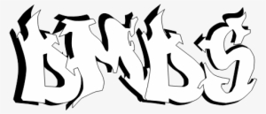 Dmds Graffiti W/ Outline - Calligraphy