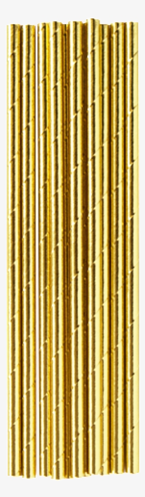 Gold Metallic Paper Straws Design By Harlow & Grey - Drinking Straw