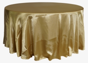 Economy Shiny Satin 132" Round Tablecloth - Tablecloth