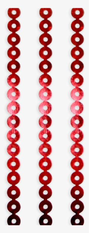 Heat Adhesive Red Sequins - Red