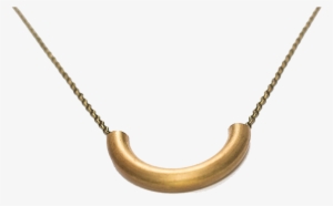 Brass Noodle Necklace - Necklace