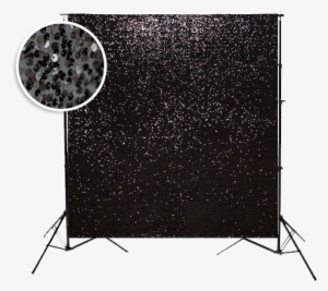 Sequin Black - Backdrop Express Black Sequin Fabric Backdrop - 9ft