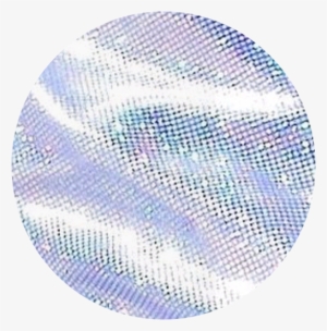 Circle Silver Sequins Glitter Holographic Hologram - Circle