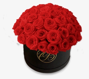 Caja Redonda De Rosas Rojas - Flower