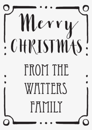 Merry Christmas Border Stamp