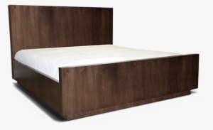 Bed With Wooden Headboard
