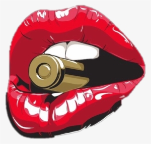 Lip Lips Bullet Sexy Naughty Kiss Kissable Teeth Mouth - Lips With A Bullet