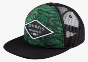 Sombrio Men's Cypress Flatbrim, Green Grizzly Camo - Sombrio Men's Cypress Flatbrim Hat