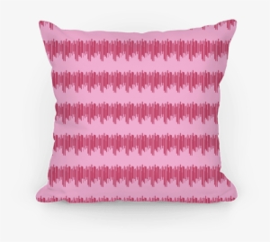 Pink Radio Wave Pattern Pillow - Cushion