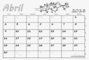 Calendario 2018 Abril - Temmuz Ağustos 2018 Takvim