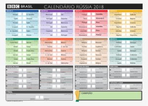 Baixe Aqui A Tabela De Jogos Da Copa Da Rússia 2018 - World Cup 2010 Wall Chart