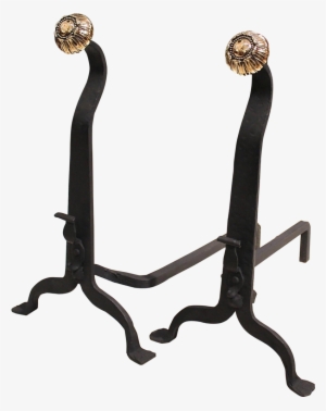 Pair Of Wrought Iron And Bronze Art And Crafts Period