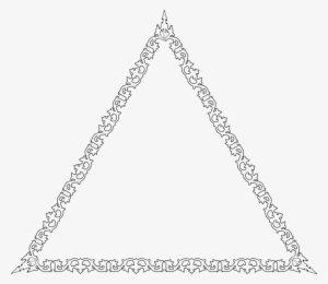 Computer Icons Silhouette Line Art Triangle Jewellery - Decorative Triangle Png