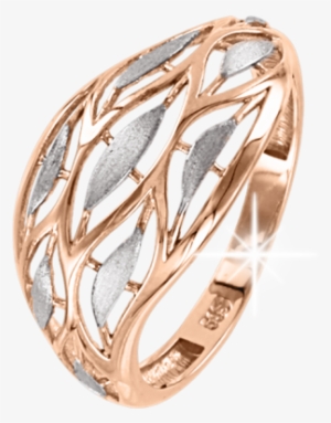 Lady´s Ring In Red Gold Of 585 Assay Value - Gold