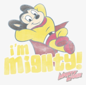 mighty mouse im mighty men's heather t-shirt - mighty mouse