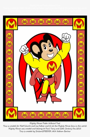 Mighty Mouse Poster No Text By Shikarispeeder D5sqky6 - Comics