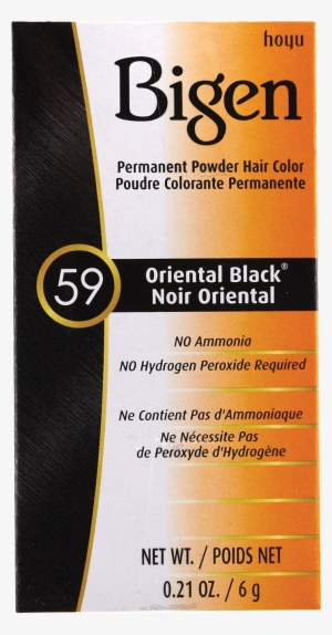 Oriental Black Permanent Powder Hair Color By Bigen - Bigen Hair Dye Black