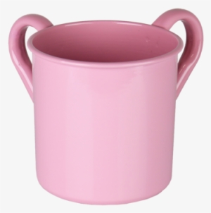 Washing Cup Light Pink Powder Coated - A&m Judaica 56879 Stainless Steel Washing Cup,