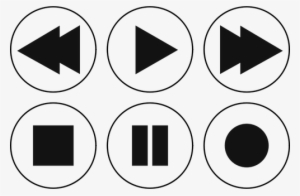 Icon Set Player - Play Pause Stop Icon