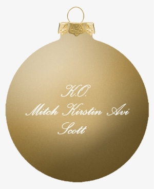 'a Pentatonix Christmas' Gold Ornament - Pentatonix