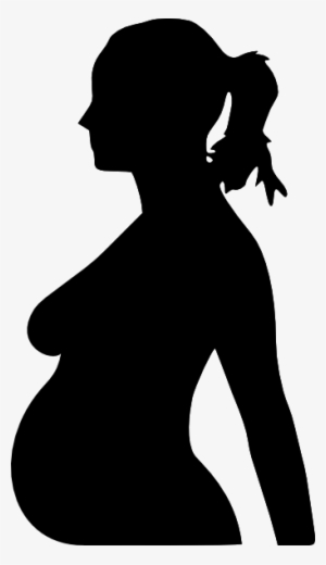 Pregnant Woman Silhouette Png For Kids - Pregnancy Png