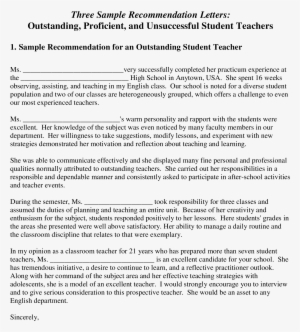 Teacher Recommendation Letter Template - School