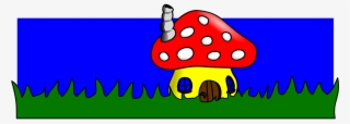 How To Set Use Mushroom Home Clipart - Smurfs House Vector Ai