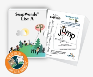 Snapwords® List A Teaching Cards - Snapwords List A Teaching Sight Word Cards