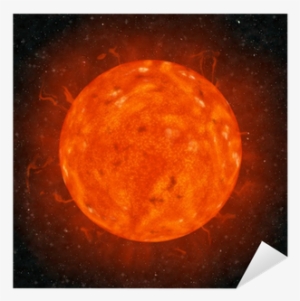Realistic Sun Against The Stars Background Sticker - Outer Space