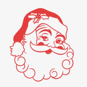 Santa Claus Christmas Svg Cut File Scrapbook Cut File - Cricut