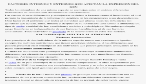Factores Internos Y Externos Que Afectan La Expresin - .info