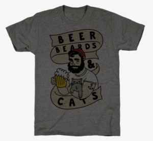 Beer, Beards And Cats Mens T-shirt - Brother May I Have Some Lamp