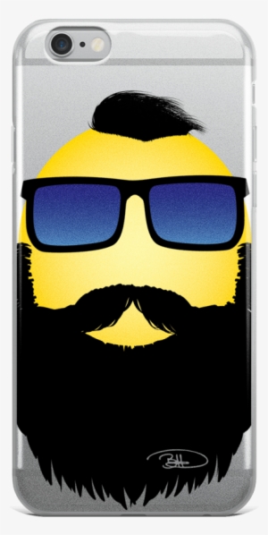 Hipster Beard Iphone Case-moji - Iphone 7 Clear Case Ultra Thin Tpu Cover Protective