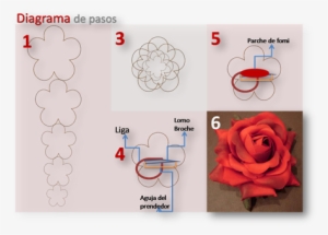 Moldes De Pétalos De Rosas En Foami Imagui - Moldes Rosas En Foamy