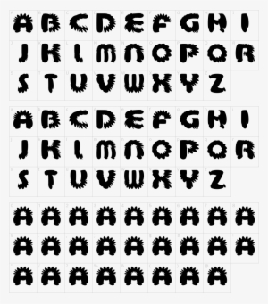 Font Characters - Universal Serif Font