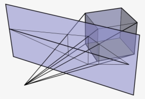 A Illustration Showing The Projection Of A Cube Onto - Graphical Perspective