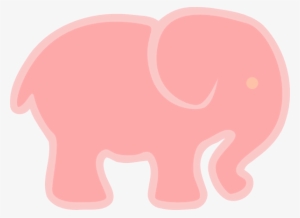 Pink Elephant 2 Clip Art - Pink Elephant Png
