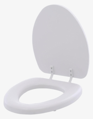 Open White Toilet Seat - Toilet Seat