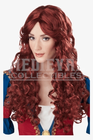 Curly Red Renaissance Wig - California Costumes Renaissance Wig, Auburn