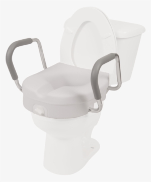 Molded Toilet Seat Riser W/ Removable Arms - Pcp Molded Toilet Seat Riser With Removable Arm Rests,