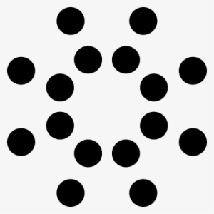 Ming Circular Dots Lines Logo Vector - Black Dots Logo