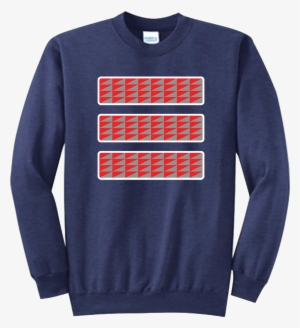 Crewneck Safety Stripes Orange / Grey Triangle