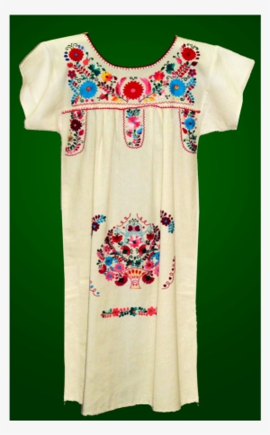 Vestido Tehuacán Bordado - Dress