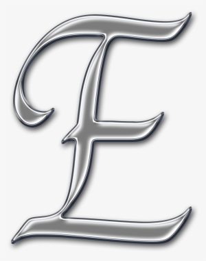 Capital Letter E - Fancy Font Letter E