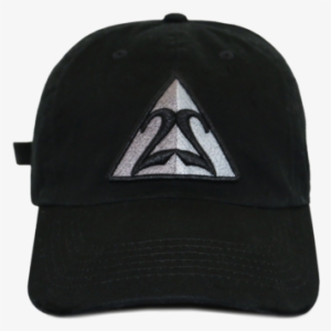Grey Triangle With Black Outline Dad Hat - Hat